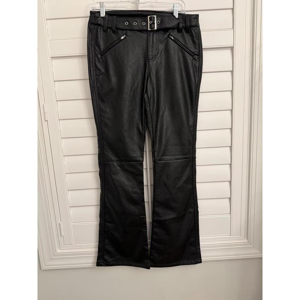 Urban Outfitters faux Leather flare leg pants size 6